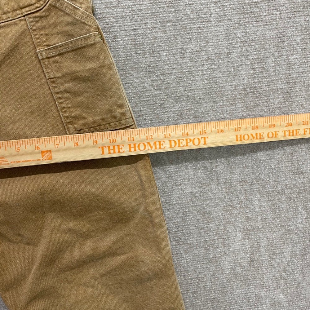 Carhartt Double Knee Pants Made In USA  B01 BRN Size 34x30 Union Made Distressed - Picture 7 of 9